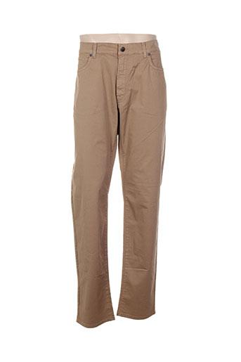 trussardi jeans pantalons homme de couleur marron