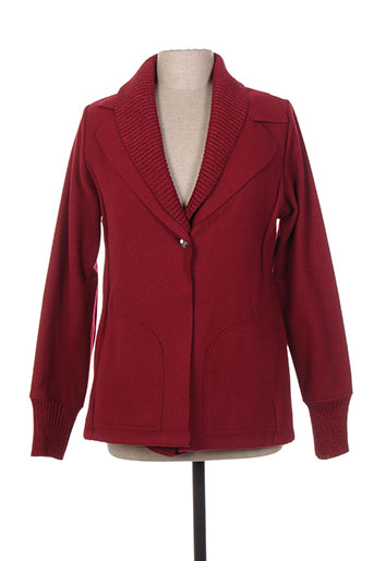 maloka manteaux femme de couleur rouge