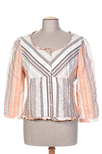 carole richard chemises femme de couleur orange