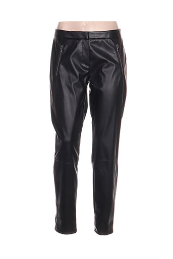 hugo boss pantalons femme de couleur noir