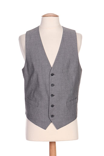 hugo boss gilets homme de couleur gris