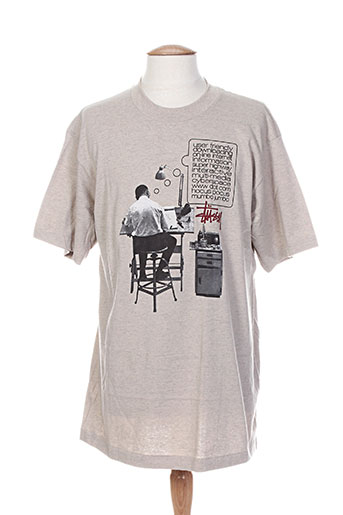 stussy t-shirts / tops homme de couleur beige