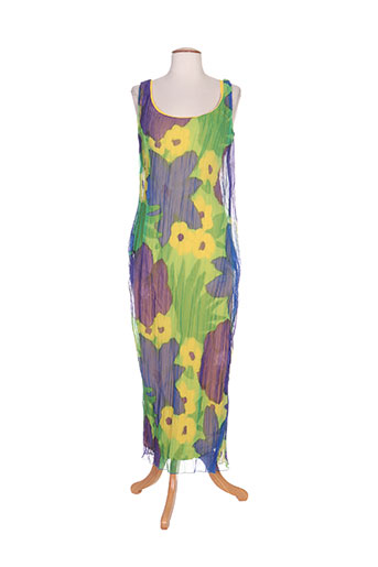 nathalie chaize robes femme de couleur bleu