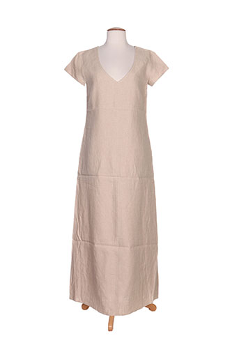 ernest robes femme de couleur beige