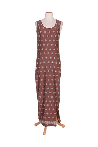 poupoupidou robes femme de couleur marron