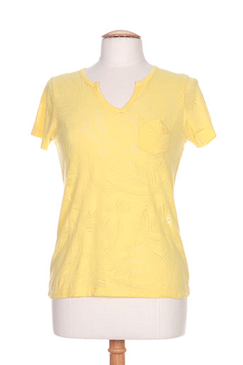 julie guerlande t-shirts femme de couleur jaune
