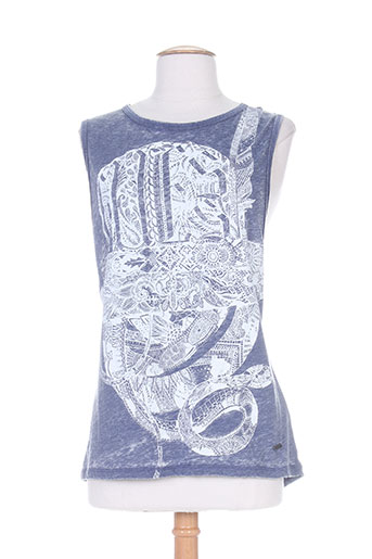 guess chemises femme de couleur bleu