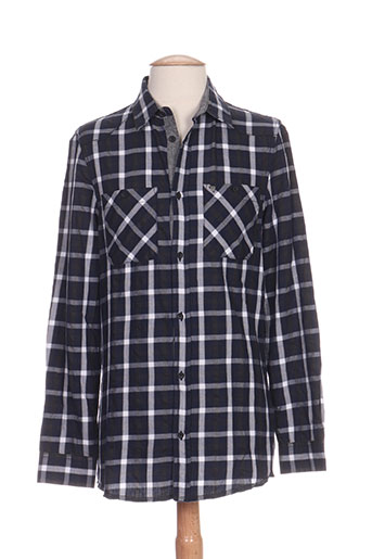 guess chemises homme de couleur bleu