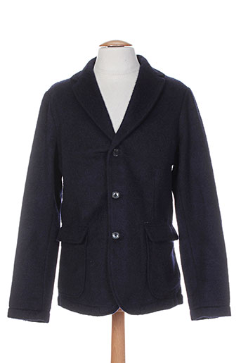 guess vestes homme de couleur bleu