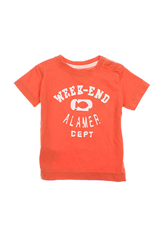 week end a la mer t-shirts garçon de couleur orange