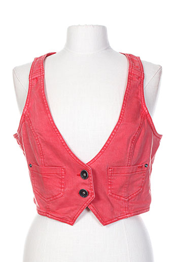 s.oliver gilets femme de couleur rouge
