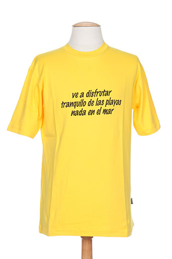 poetik t-shirts / tops homme de couleur jaune