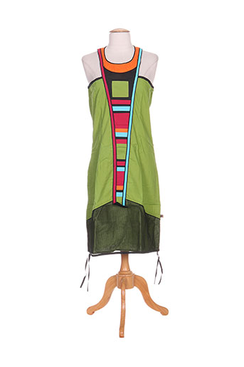 bamboo's robes femme de couleur vert