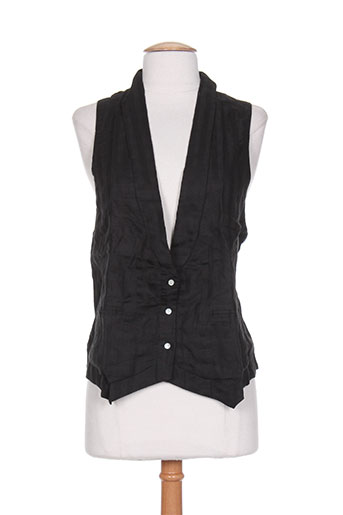 ethos gilets femme de couleur noir