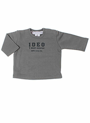 T-shirt manches longues gris IDEO pour enfant