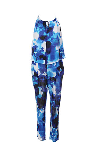 trussardi jeans combinaisons femme de couleur bleu