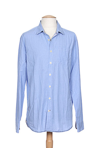 pepe jeans chemises homme de couleur bleu