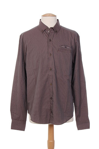 tbs chemises homme de couleur marron