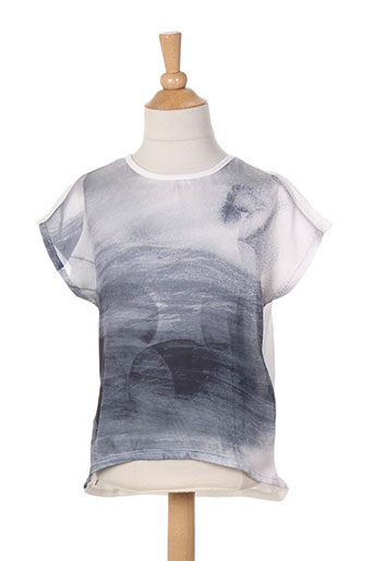 name it t-shirts / tops fille de couleur gris