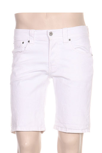pepe jeans shorts / bermudas homme de couleur blanc