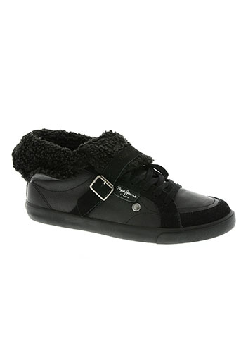 pepe jeans chaussures femme de couleur noir