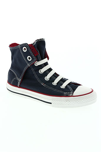 converse chaussures garçon de couleur bleu