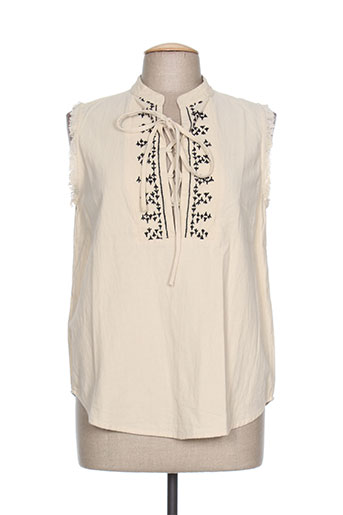 charlie joe chemises femme de couleur beige