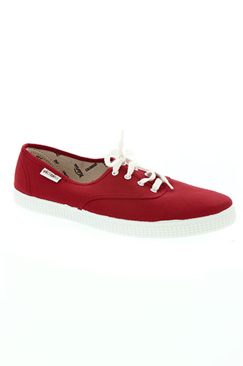 victoria chaussures garçon de couleur rouge