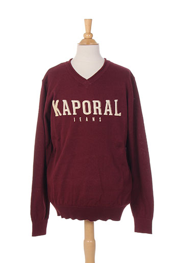 kaporal pulls garçon de couleur rouge