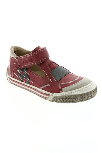 mod8 chaussures garçon de couleur rouge