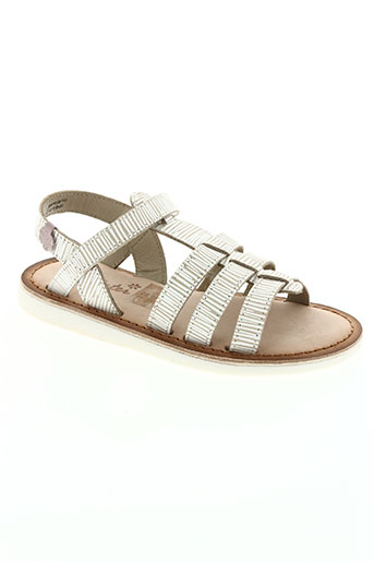 aster chaussures fille de couleur beige