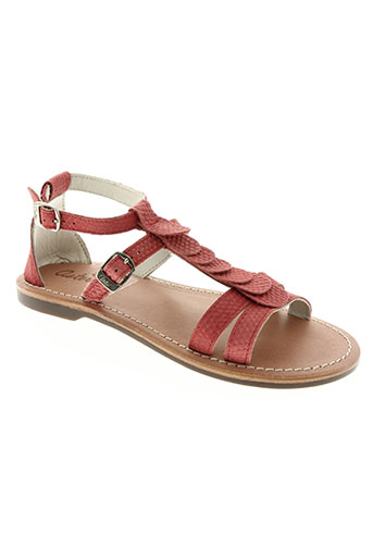 aster chaussures fille de couleur orange