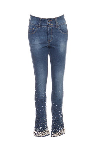 missimini jeans femme de couleur bleu