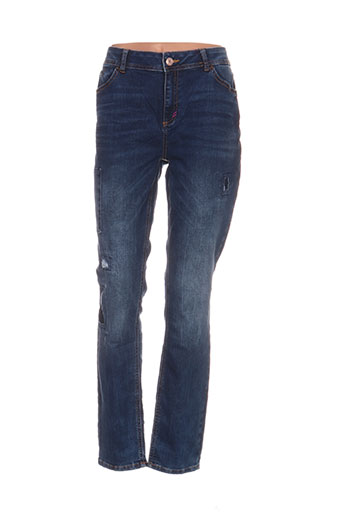 street one jeans femme de couleur bleu