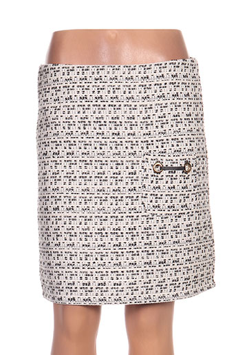 double jeu jupes femme de couleur beige