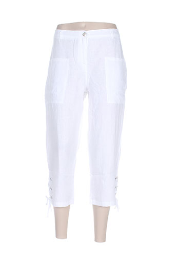 maloka pantacourts femme de couleur blanc