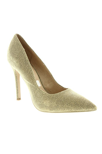 cafe noir chaussures femme de couleur jaune