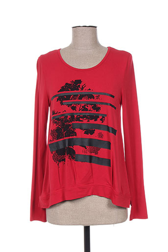les filles de neaux t-shirts femme de couleur rouge