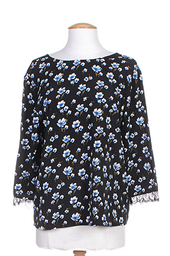 cerise blue chemises femme de couleur noir