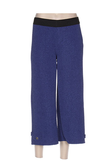 maloka pantacourts femme de couleur bleu