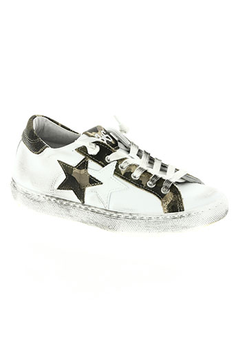 star chaussures fille de couleur blanc