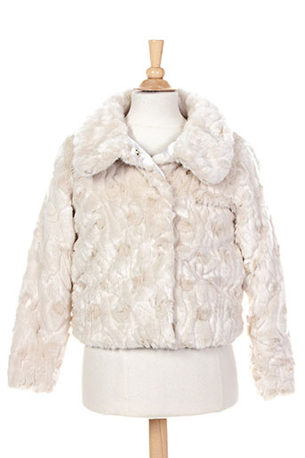 liu jo manteaux fille de couleur beige