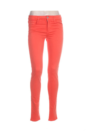 joe s pantalons femme de couleur orange