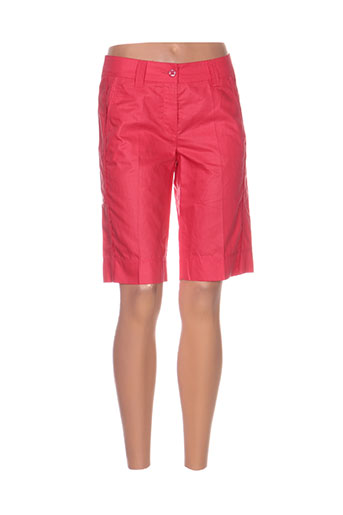 luisa cerano shorts / bermudas femme de couleur rouge