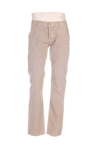 deeluxe pantalons homme de couleur beige