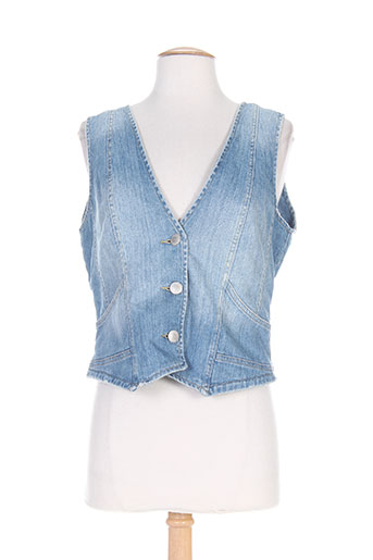 closed gilets femme de couleur bleu