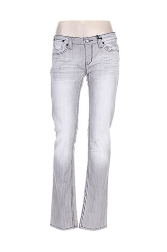 one green elephant jeans femme de couleur gris