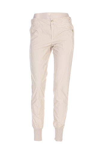 closed pantalons femme de couleur beige