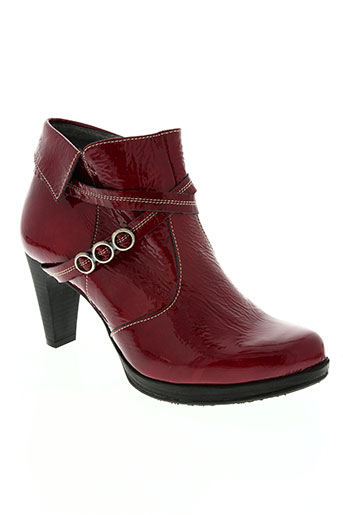 un tour en ville chaussures femme de couleur rouge