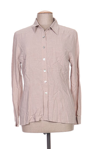 carole richard chemises femme de couleur beige